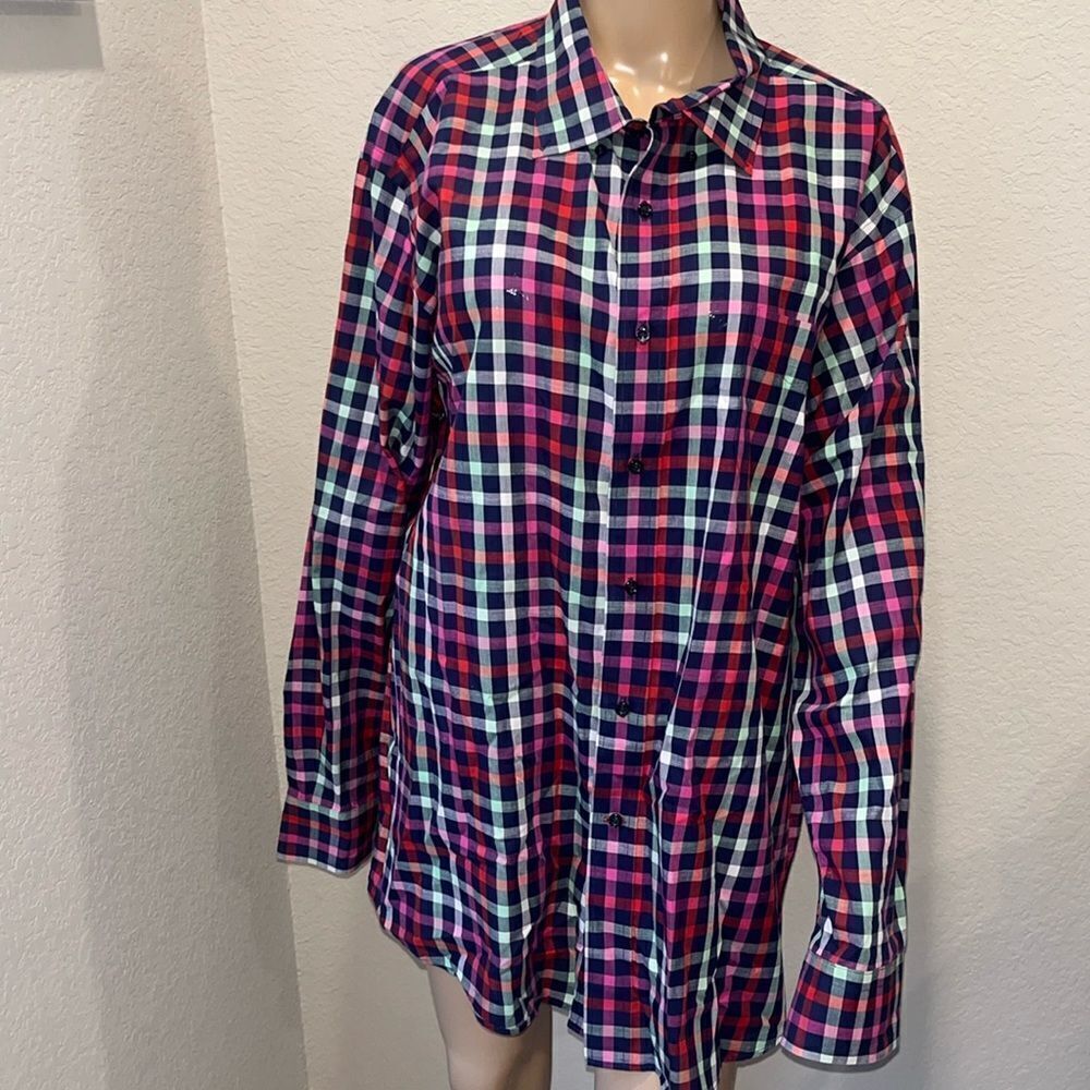 NWOT Cremieux classics plaid button down shirt
